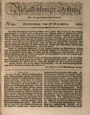 Aschaffenburger Zeitung Donnerstag 5. Dezember 1822