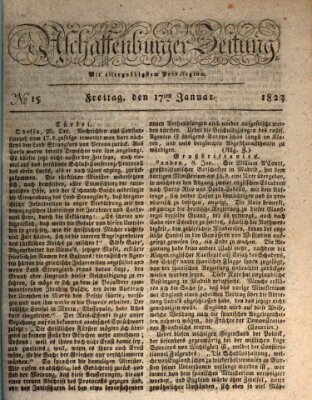 Aschaffenburger Zeitung Freitag 17. Januar 1823