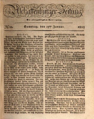 Aschaffenburger Zeitung Samstag 25. Januar 1823