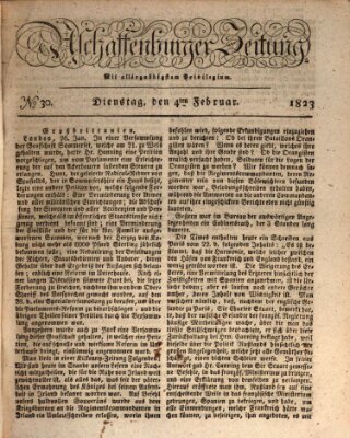 Aschaffenburger Zeitung Dienstag 4. Februar 1823