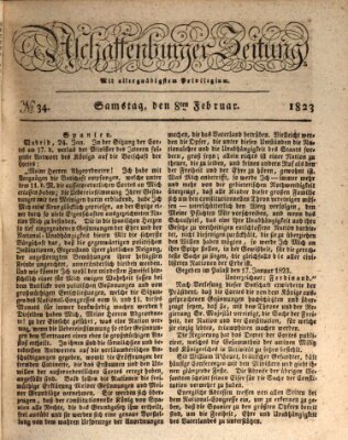 Aschaffenburger Zeitung Samstag 8. Februar 1823