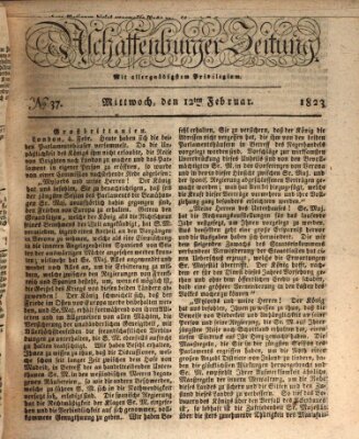 Aschaffenburger Zeitung Mittwoch 12. Februar 1823