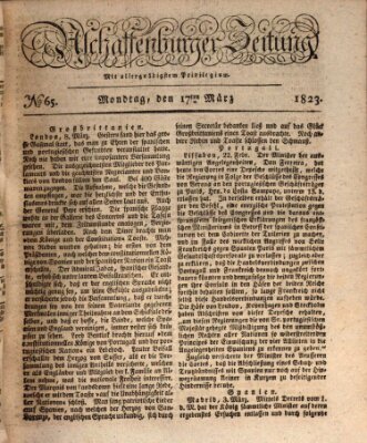 Aschaffenburger Zeitung Montag 17. März 1823