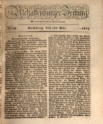 Aschaffenburger Zeitung Samstag 17. Mai 1823