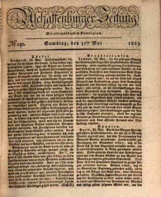 Aschaffenburger Zeitung Samstag 31. Mai 1823