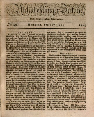 Aschaffenburger Zeitung Samstag 21. Juni 1823