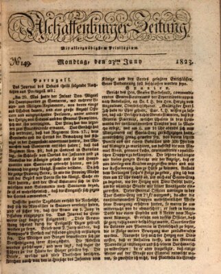 Aschaffenburger Zeitung Montag 23. Juni 1823