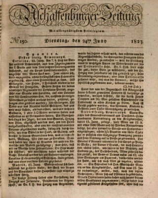 Aschaffenburger Zeitung Dienstag 24. Juni 1823