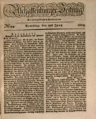 Aschaffenburger Zeitung Samstag 28. Juni 1823