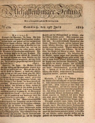 Aschaffenburger Zeitung Samstag 19. Juli 1823