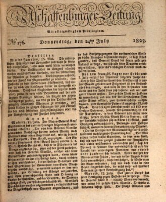 Aschaffenburger Zeitung Donnerstag 24. Juli 1823