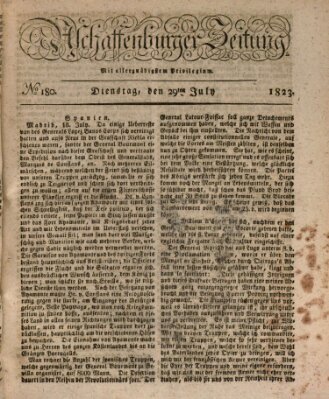 Aschaffenburger Zeitung Dienstag 29. Juli 1823