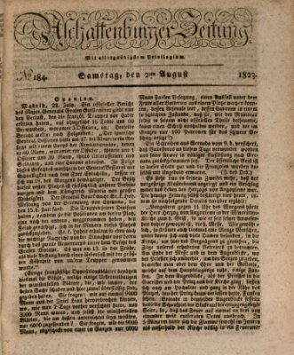 Aschaffenburger Zeitung Samstag 2. August 1823