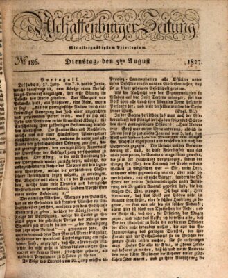 Aschaffenburger Zeitung Dienstag 5. August 1823