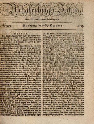 Aschaffenburger Zeitung Montag 6. Oktober 1823