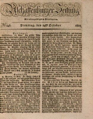 Aschaffenburger Zeitung Dienstag 14. Oktober 1823