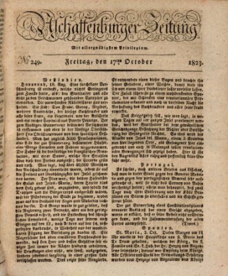 Aschaffenburger Zeitung Freitag 17. Oktober 1823