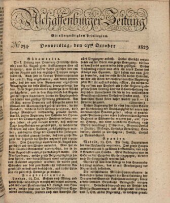 Aschaffenburger Zeitung Donnerstag 23. Oktober 1823