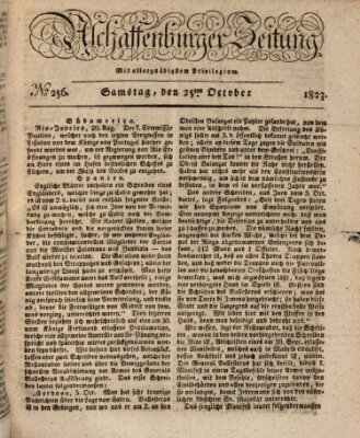 Aschaffenburger Zeitung Samstag 25. Oktober 1823