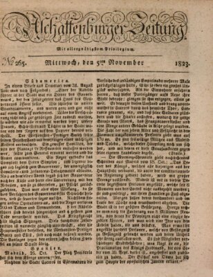 Aschaffenburger Zeitung Mittwoch 5. November 1823