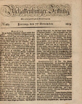 Aschaffenburger Zeitung Freitag 7. November 1823