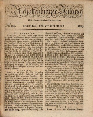 Aschaffenburger Zeitung Dienstag 2. Dezember 1823