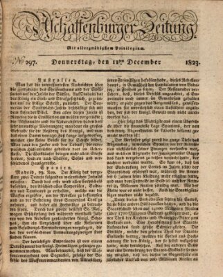 Aschaffenburger Zeitung Donnerstag 11. Dezember 1823