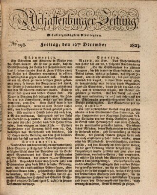 Aschaffenburger Zeitung Freitag 12. Dezember 1823