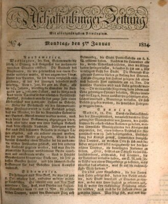 Aschaffenburger Zeitung Montag 5. Januar 1824