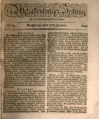 Aschaffenburger Zeitung Samstag 17. Januar 1824