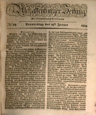 Aschaffenburger Zeitung Donnerstag 29. Januar 1824