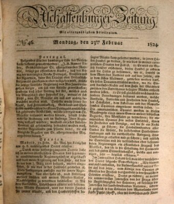 Aschaffenburger Zeitung Montag 23. Februar 1824