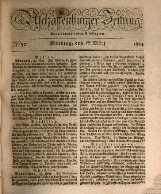 Aschaffenburger Zeitung Montag 1. März 1824