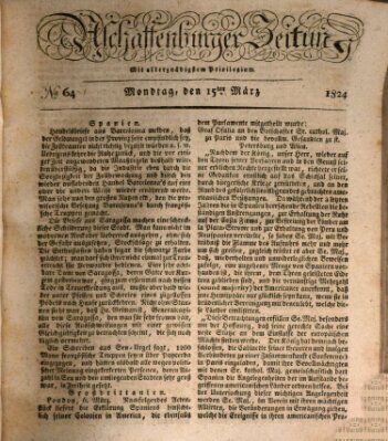 Aschaffenburger Zeitung Montag 15. März 1824