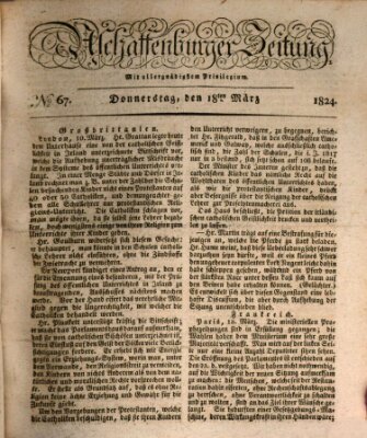 Aschaffenburger Zeitung Donnerstag 18. März 1824