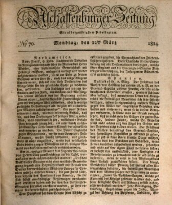 Aschaffenburger Zeitung Montag 22. März 1824