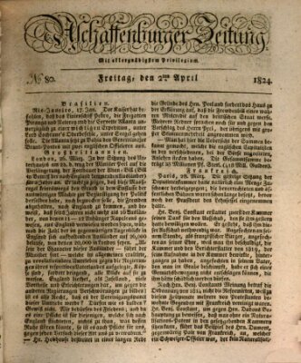 Aschaffenburger Zeitung Freitag 2. April 1824