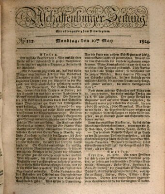 Aschaffenburger Zeitung Montag 10. Mai 1824