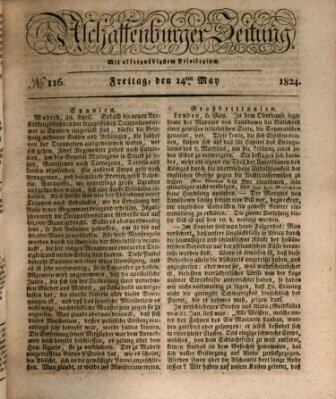 Aschaffenburger Zeitung Freitag 14. Mai 1824