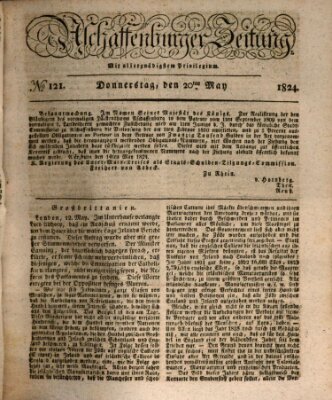 Aschaffenburger Zeitung Donnerstag 20. Mai 1824