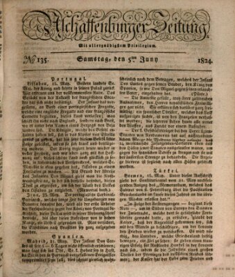 Aschaffenburger Zeitung Samstag 5. Juni 1824