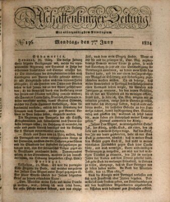 Aschaffenburger Zeitung Montag 7. Juni 1824