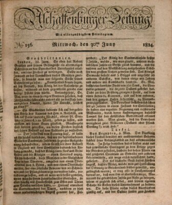 Aschaffenburger Zeitung Mittwoch 30. Juni 1824