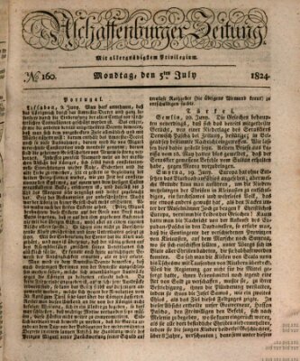 Aschaffenburger Zeitung Montag 5. Juli 1824