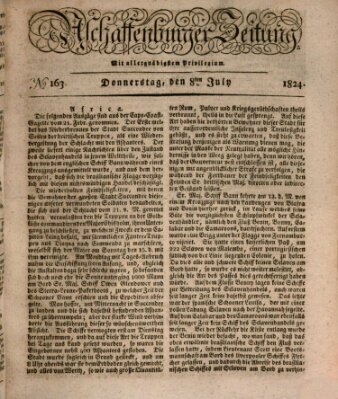 Aschaffenburger Zeitung Donnerstag 8. Juli 1824