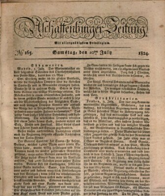 Aschaffenburger Zeitung Samstag 10. Juli 1824