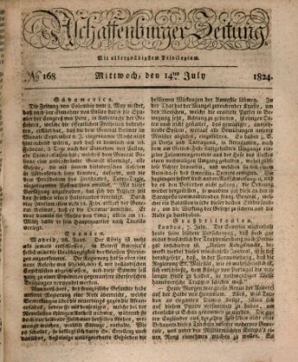 Aschaffenburger Zeitung Mittwoch 14. Juli 1824