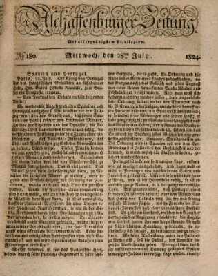 Aschaffenburger Zeitung Mittwoch 28. Juli 1824