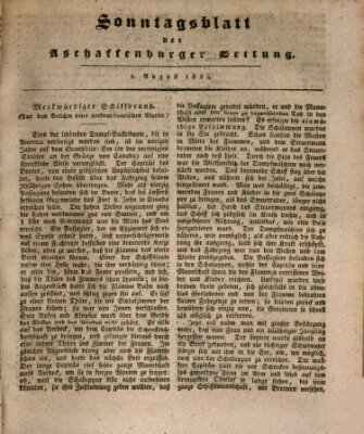 Aschaffenburger Zeitung Sonntag 1. August 1824