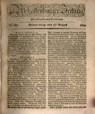 Aschaffenburger Zeitung Donnerstag 5. August 1824